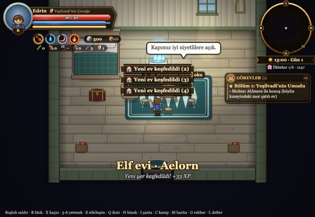 Inside an elven house