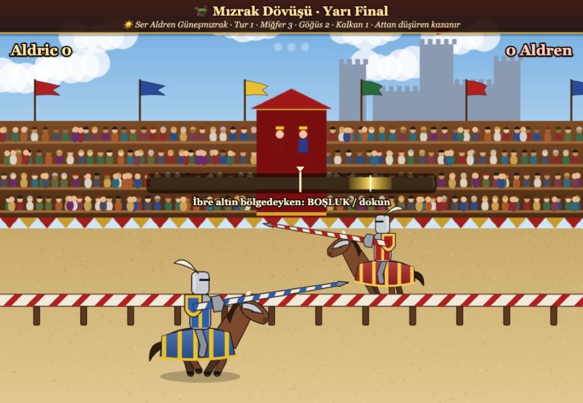 Jousting, semi-final